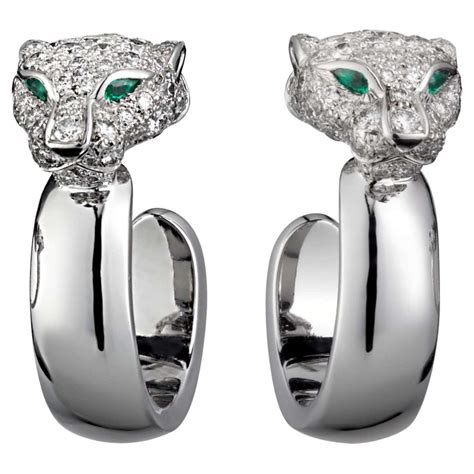 cartier panthere earring|cartier style hoop earrings.